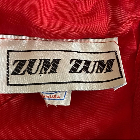 Vintage Zum Zum Prom Dress Maxi Gown Satin 90s Y2K Glam Open Back Jacquard 5 / 6 - Picture 7 of 12